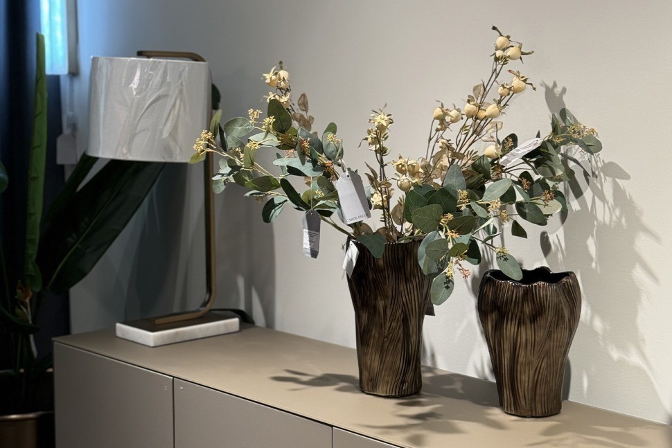 Ваза керамическая золотая d18*30см (TT-00012720)