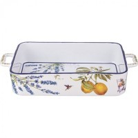 Блюдо прямоугольное с ручками lefard &quot;прованс лимоны&quot; 32,5*19*6 см (104-853)