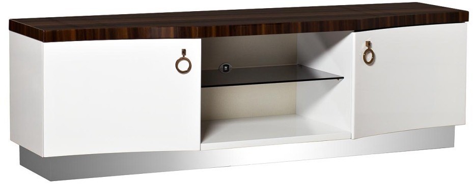 Тумба белая,коричневая столешница 197х51х60 см (TT-00000715)