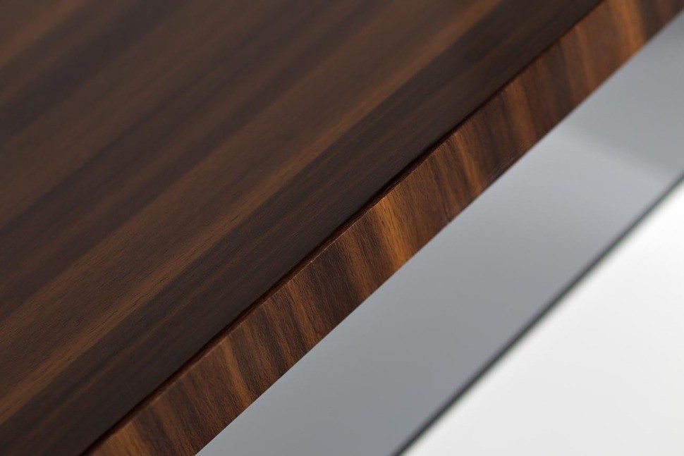 Тумба белая,коричневая столешница 197х51х60 см (TT-00000715)