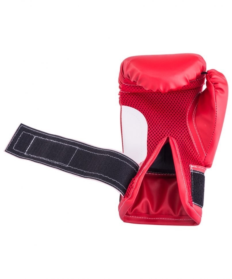 Перчатки боксерские,10oz, к/з, красные (117952)