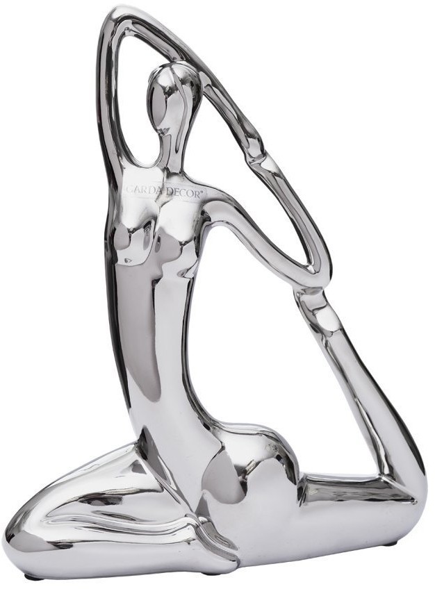 Статуэтка "Йога-2" цвет серебро 25*9,5*31см (TT-00008827)