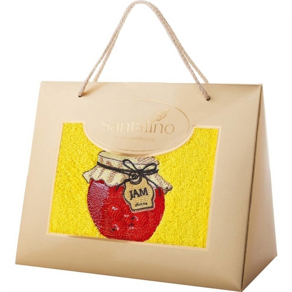 Полотенце махровое 40х70, "джем"100%х\б, жёлтый SANTALINO (850-330-67)