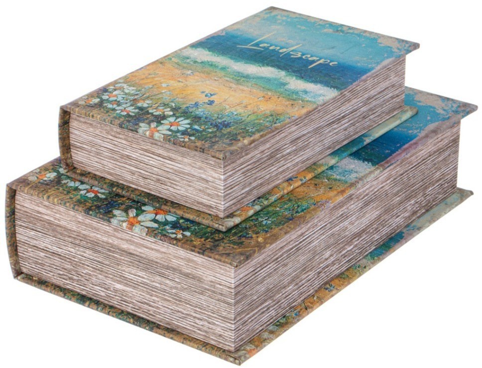 Набор шкатулок-книжек из 2-х шт. 27х18х7/21х13х5 см Lefard (94-216)