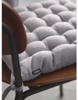 Подушка на стул из хлопка серого цвета из коллекции essential, 35х35 см (77448)