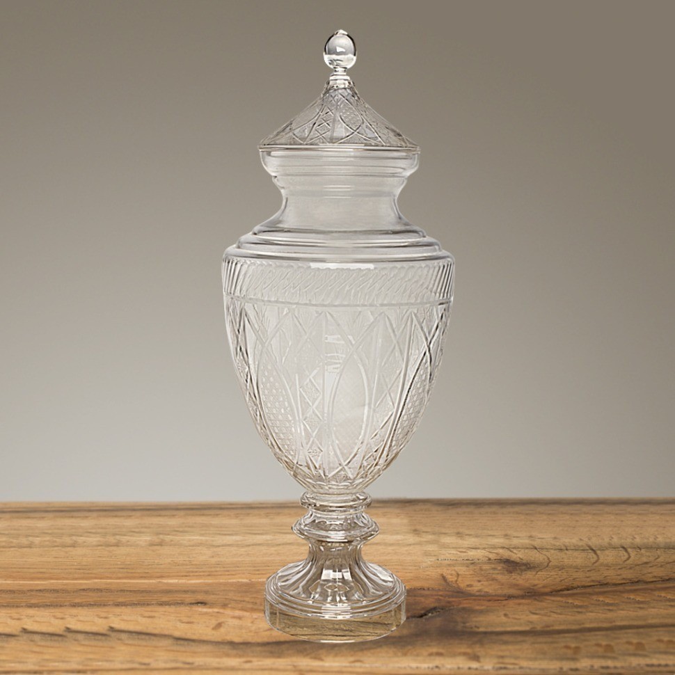 Ваза Трофи 2210M, хрусталь, clear, ROOMERS FURNITURE