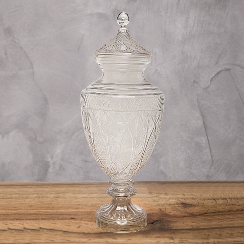 Ваза Трофи 2210M, хрусталь, clear, ROOMERS FURNITURE