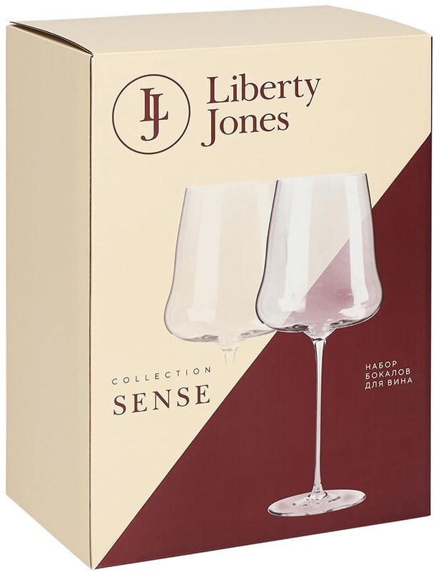 Набор бокалов для вина в подарочной упаковке sense, 750 мл, 2 шт. (78658)