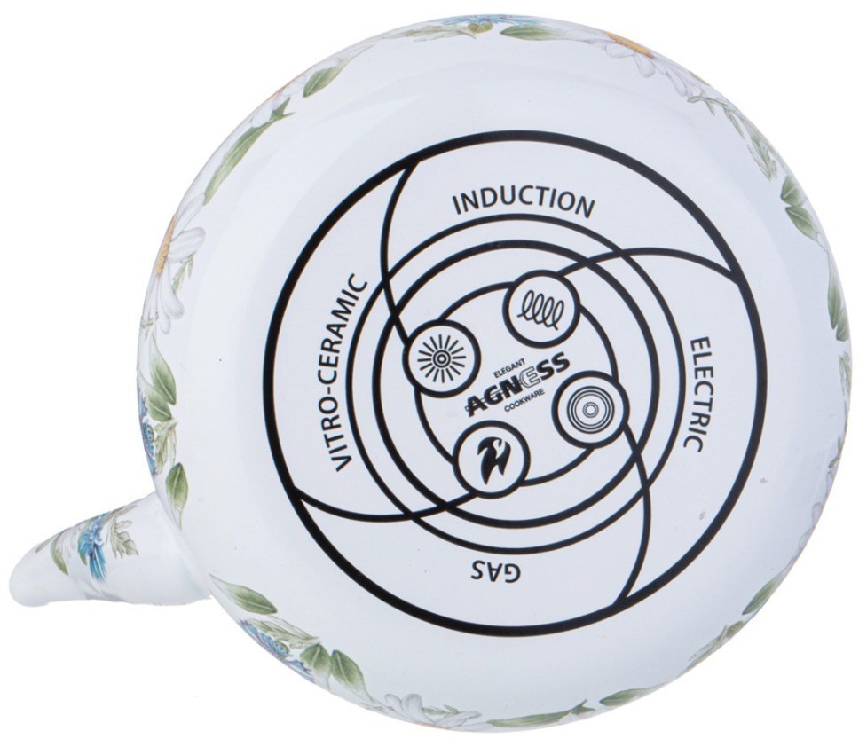 Чайник agness  эмалированный серия "sentiment", 1,3 л (934-635)