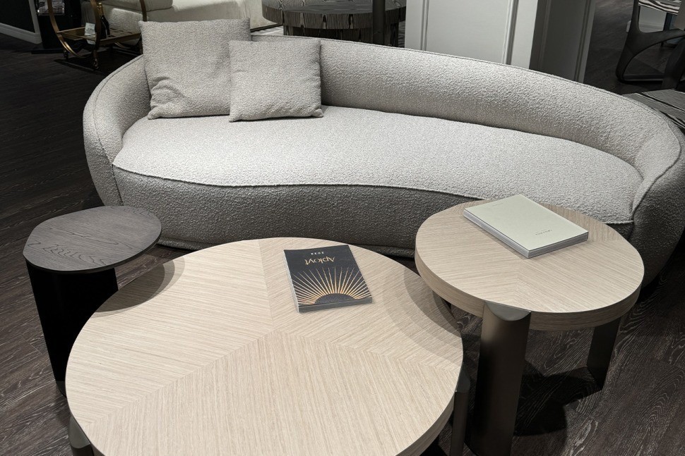 Диван трехместный GD/Toulon (левый) бежевый букле Orso BEG 257*119*72см (TT-00015718)