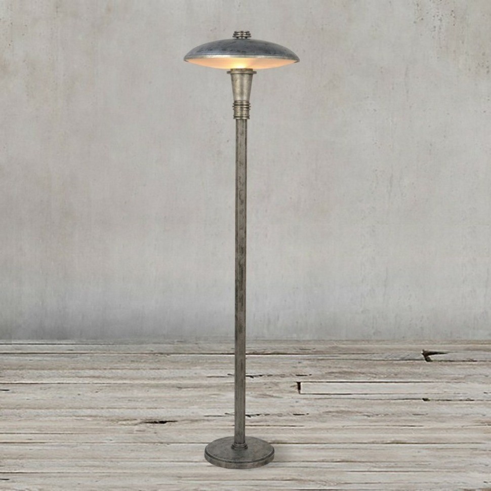 Торшер TL20258-1ASB, металл, стекло, Antique silver with black sport, ROOMERS FURNITURE