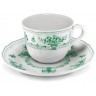 Чайная пара LANT032VD154020/LANT032VD155150СНЯТО, фарфор, white, green, LE COQ