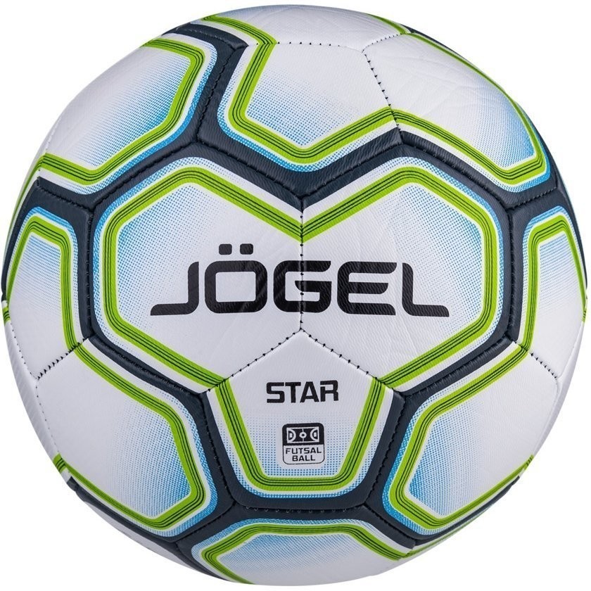 Мяч футзальный Star №4, белый/синий/зеленый (772504)