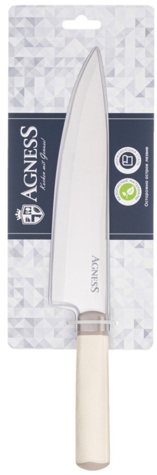 Нож шеф "comb" agness (671-008)
