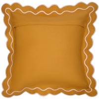 Чехол на подушку с контрастным кантом розового цвета из коллекции trendy ruffles, 40х40 см (78896)