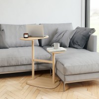 Столик приставной swivo, натуральное дерево (69211)