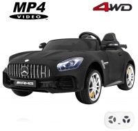 Электромобиль Mercedes-Benz GT R (черный матовый, 4WD, 12V, MP4) (HL289-MATTE-BLACK-MP4)