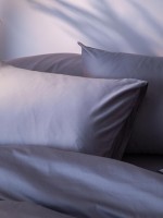 Набор наволочек из премиального сатина светло-серого цвета из коллекции essential, 50х70 см (79830)