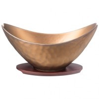 Салатник на дерев. подставке bronco &quot;bronze&quot; 22,5*16 см 1200 мл (474-180)
