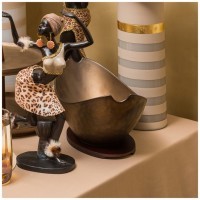 Салатник на дерев. подставке bronco &quot;bronze&quot; 22,5*16 см 1200 мл (474-180)