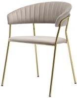 Стул stefany, велюр, серый (75795)