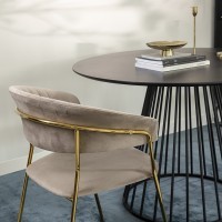 Стул stefany, велюр, серый (75795)