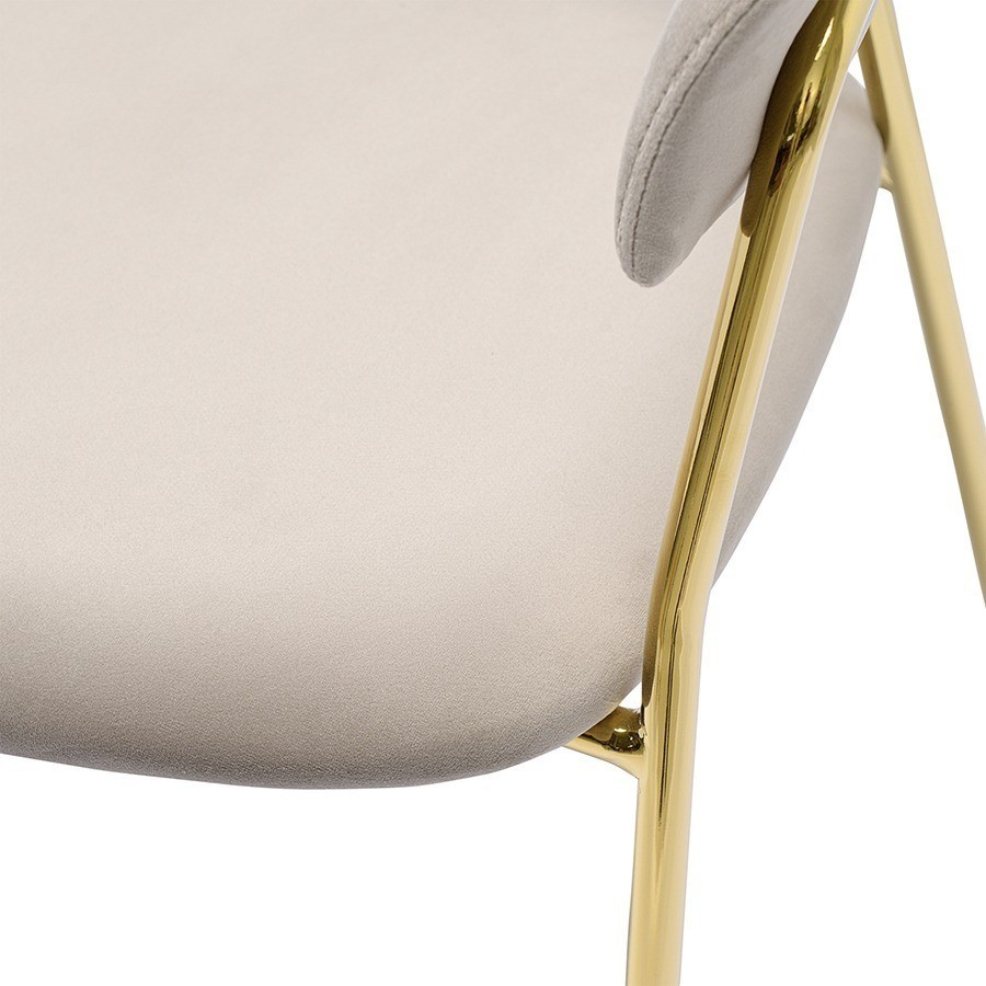 Стул stefany, велюр, серый (75795)