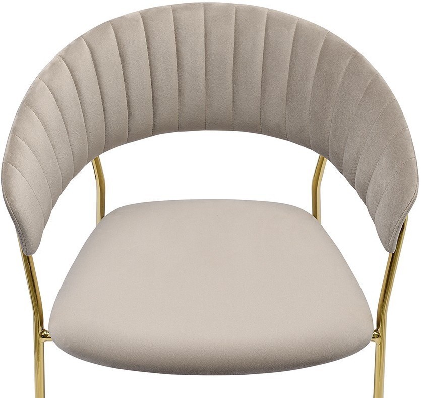 Стул stefany, велюр, серый (75795)