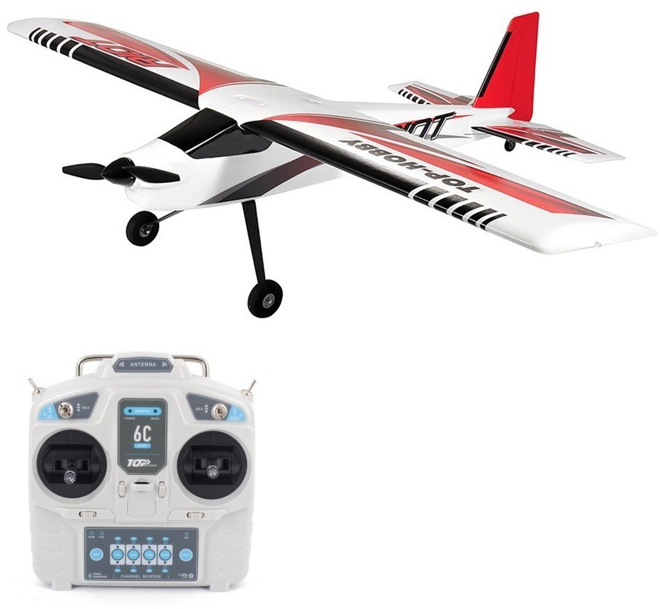 Радиоуправляемый самолет Riot Red 1400mm RTF (TOP049C)