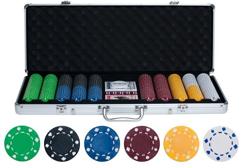 Набор для покера на 500 фишек без номинала (31361)