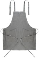 Фартук из умягченного льна серого цвета essential, 70х82 см (63519)