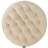 Подушка на стул круглая из хлопка бежевого цвета из коллекции essential, 40 см (73551)