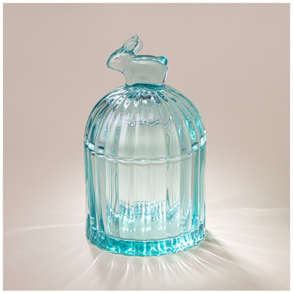 Емкость для хранения с крышкой "sunny" emerald 8х8х13,5 см Lefard (196-122)