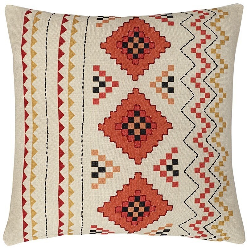 Подушка декоративная по мотивам башкирских орнаментов из коллекции cultural heritage, 45х45 см (77717)
