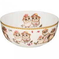 Салатник - тарелка суповая lefard  &quot;owls party&quot; 800 мл 15,5*7 см Lefard (415-2173)