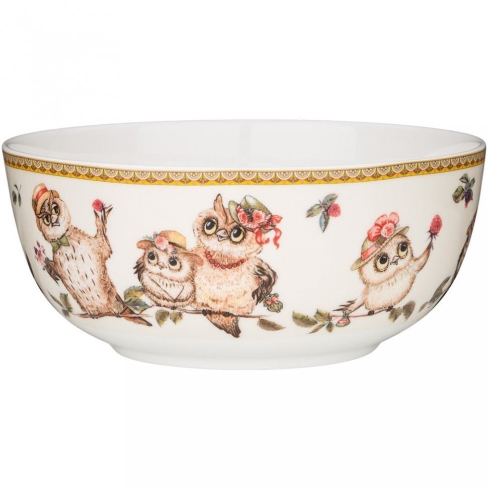 Салатник - тарелка суповая lefard  "owls party" 800 мл 15,5*7 см Lefard (415-2173)
