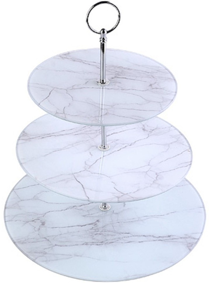 Конфетница 3-ярусная на ножке LORAINE (31502)