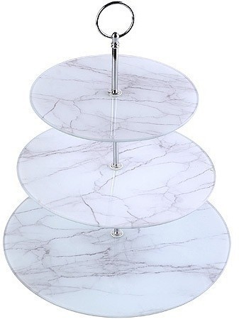 Конфетница 3-ярусная на ножке LORAINE (31502)