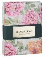 Кпб 2-хспальный&quot;пионы&quot;под175х215-1шт, пр(желтый)220х250-1шт,нав70х70-2шт SANTALINO (984-716)