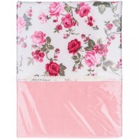 Скатерть 140х180 см &quot;роза&quot;,100% хлопок, розовый, SANTALINO (850-816-24)