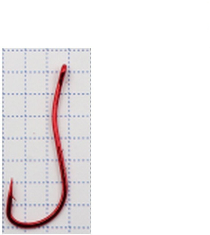 Крючок Koi RYUSEN-Ring-2BH № 1/0 , RED (10 шт.) KH7471-1/0RED (68976)