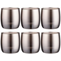 Набор стаканов из 6 шт &quot;горький шоколад&quot; 310 мл Lefard (194-753)