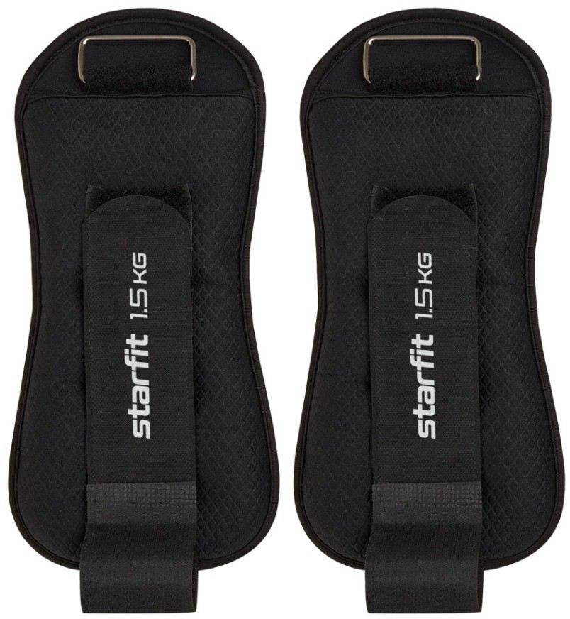 БЕЗ УПАКОВКИ Утяжелители универсальные WT-503, 1,5 кг, черный (2115147)