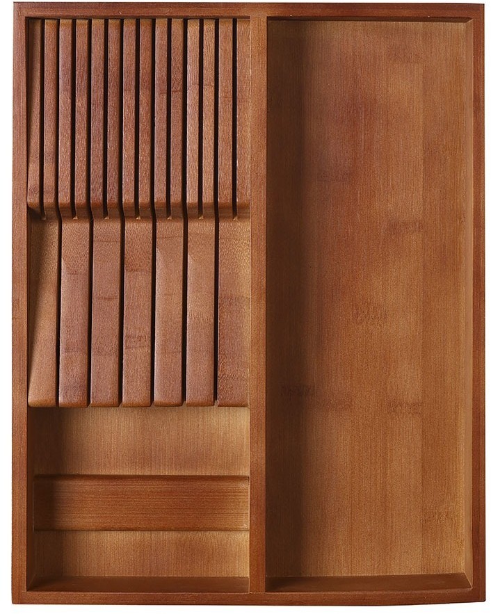 Органайзер для столовых приборов с держателем для ножей bambox, 30х38 см (77061)