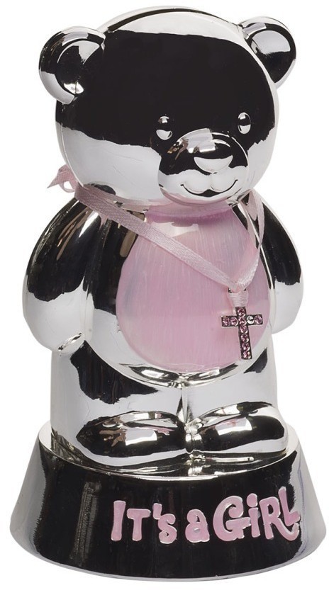 Копилка-медвежонок (розовый) 8,5х8,5х14,5 (00001925)