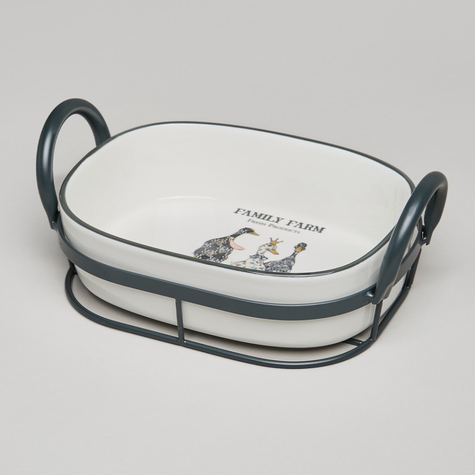 Форма на метал.подставке lefard "family farm" 25*15,5*9 cm (263-1372)