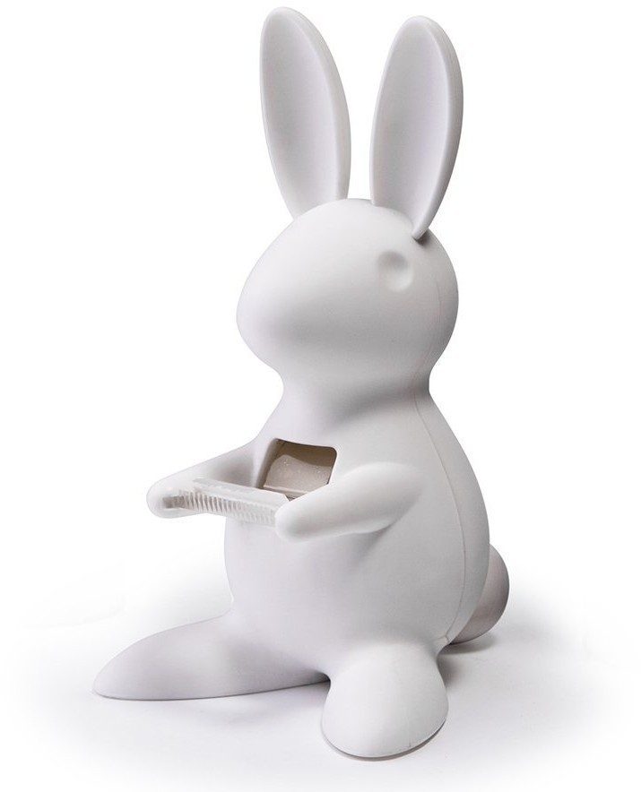 Диспенсер для скотча bunny, белый (38224)