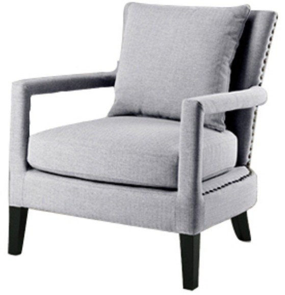 Кресло Джим Jim chair/Furla 17, дерево, текстиль, light grey, ROOMERS FURNITURE