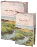 Набор шкатулок-книжек из 2-х шт. 27х18х7/21х13х5 см Lefard (94-217)