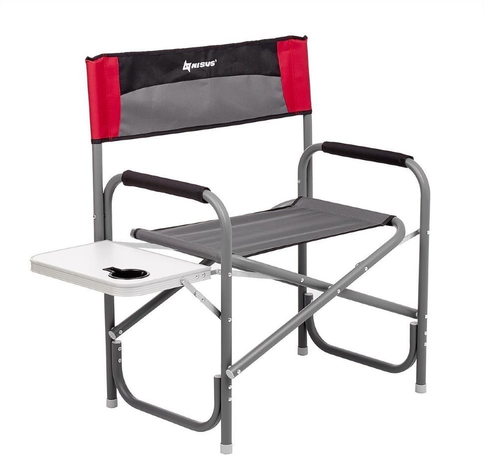 Кресло алюминиевое складное со столиком Nisus Maxi N-DC-95200T-M-GRD (71539)